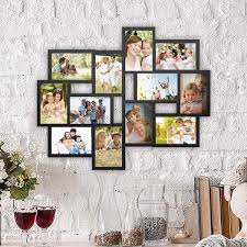 Lavish Home 12 Opening 4 In X 6 In Black Picture Frame Collage
