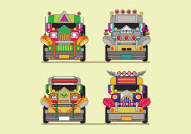 Philippine Jeep Icon Or Jeepney Front