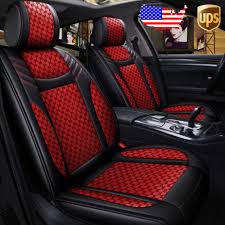 5 Seater Car Pu Leatherflax Seat Cover
