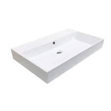 Vessel Bathroom Sink In Ceramic White