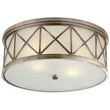Light Flush Mount With Frosted Glass