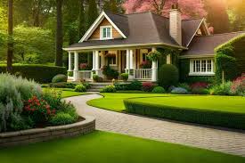 House Landscaping Stock Photos Images