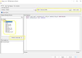 db table selector db reader sql