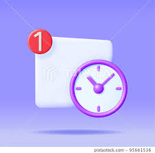 3d Round Wall Clock With Notification