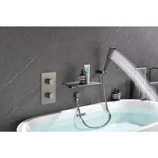 Waterfall Spout Freestanding Tub Faucet