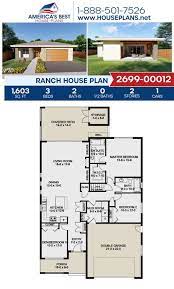 House Plan 2699 00012 Ranch Plan 1