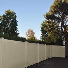 Beige Vinyl Privacy Fence Panel
