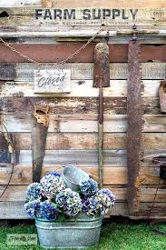 Reclaimed Wood Tool Fence With Farm