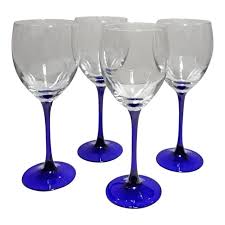 Wine Glasses And Goblets Blue Wine