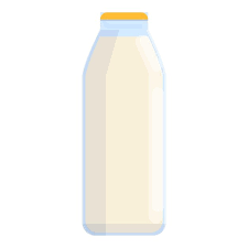 Milk Glass Bottle Icon Cartoon Of Milk