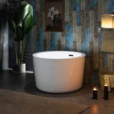 Acrylic Flatbottom Round Bathtub