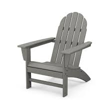 Polywood Vineyard Adirondack Chair Slate Grey