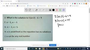 Solved What Is The Solution To 5 X
