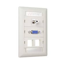 Ntw White 1 Gang Audio Wall Plate