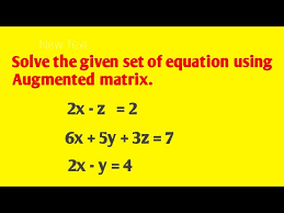 Using Gauss Jordan Method Solve
