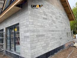Kandla Grey Sandstone Brick Wall Panel