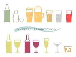 Simple And Flat Liquor Icon Set