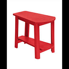 Adirondack Patio Side Table Red