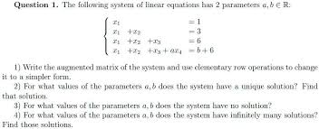 Linear Equations Has 2 Parameters