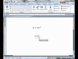 Word 2007 Tutorial 12 Inserting Math
