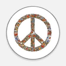 Peace Symbol Icon Flowers