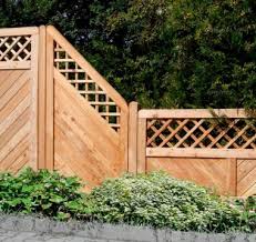 Fence Panel 545 Stepped Height Larch