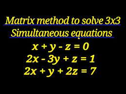 How To Solve Simultaneous Equations By