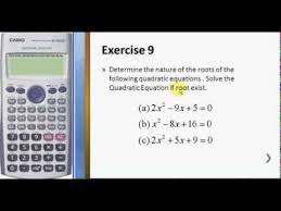 Solve Quadratic Equation Using