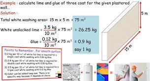 How To Calculate Quantity Of White Wash