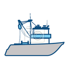 Fishing Boat Isolated Icon Vector