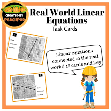 Real World Linear Equations Task Cards