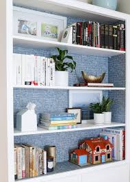 How To Wallpaper The Back Of A Bookcase