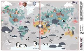 Ikea Flisat Decal World Map Ikea Flisat