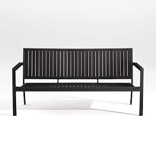Alfresco 62 Black Outdoor Sofa