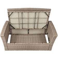 Wicker Patio Conversation Set