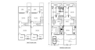 Residential House Plan In Autocad File