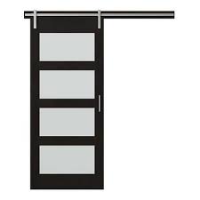 Dark Espresso Mdf Sliding Barn Door