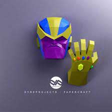 Diy Lowpoly Papercraft Thanos Lowpoly