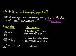 Ode What Is A Diffeial Equation