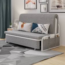 60 Queen 2 Seater Linen Sleeper Sofa