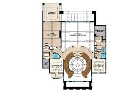 House Plan With Grand Double Staircases
