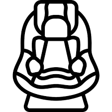 Car Seat Basic Miscellany Lineal Icon