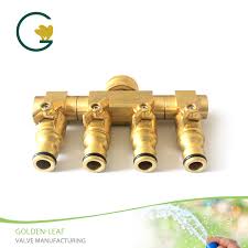 Duty Brass 4 Way Hose Manifold Hose