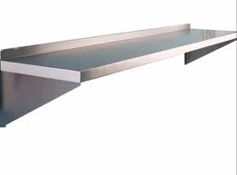 Polished Stainless Steel Wall Mount Shelves