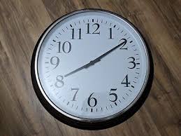 Ikea Bravur Wall Clock Glass Steel