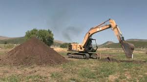 Excavator Digging House Basement Fast