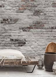 Stone Effect Wallpaper Brick Slate