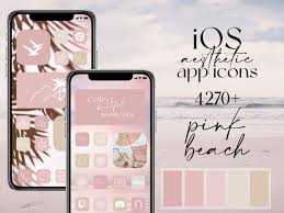 Ios Pink Beach Icon Pack Pink Summer