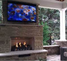 36 Outdoor Gas Fireplace Electronic