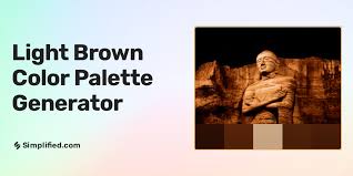 Generate Light Brown Color Palette In